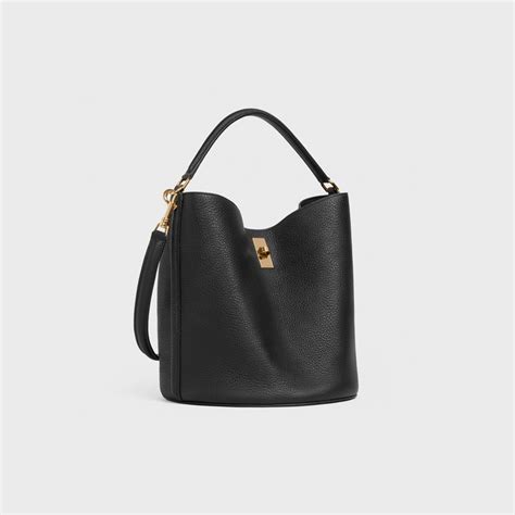 celine pebbled mini luggage|BUCKET 16 BAG IN SUPPLE GRAINED CALFSKIN .